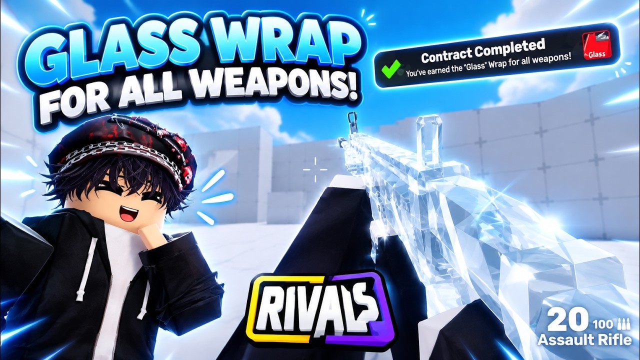 I UNLOCKED GLASS WRAP FOR EVERY WEAPON in Roblox Rivals!
