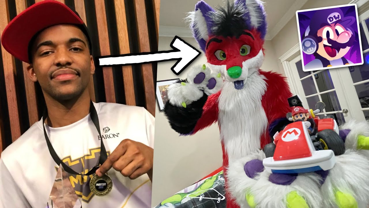 Top Smash Player DARK WIZZY tries on my FURRY FURSUIT 🦊