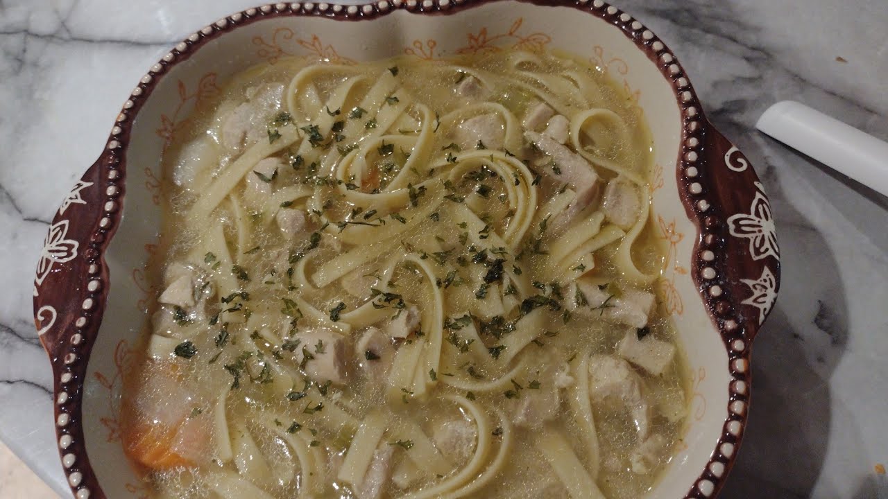 Old Fashioned Homemade Chicken Noodle Soup..Grandmother Recipe !!!