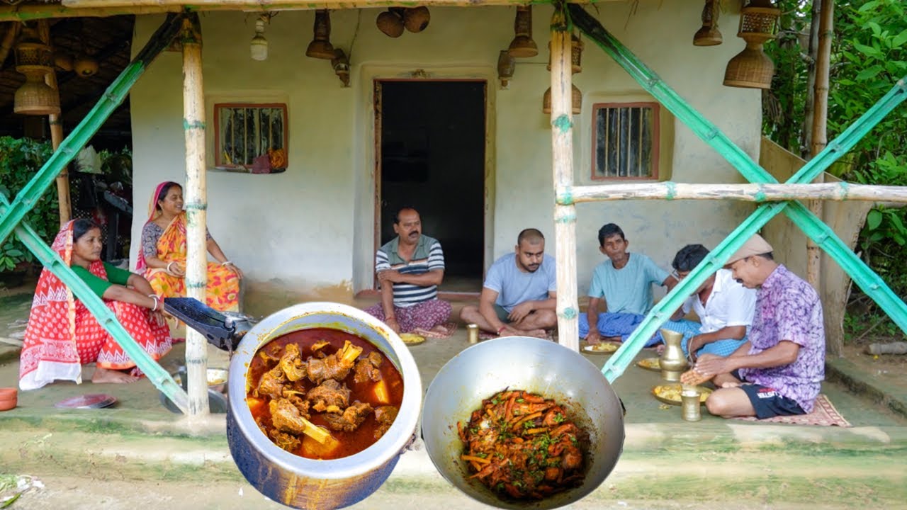 লোটে মাছের কড়াই চচ্চড়ি তার সাথে রসুন দিয়ে প্রেসার কুকারে Mutton রান্না |