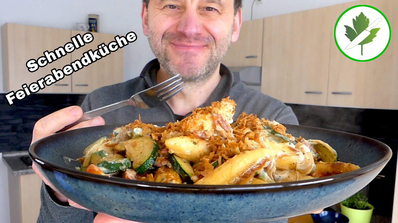 Feierabendküche - Eine schnelle Schupfnudel Pfanne 👉 15 Minuten Rezept