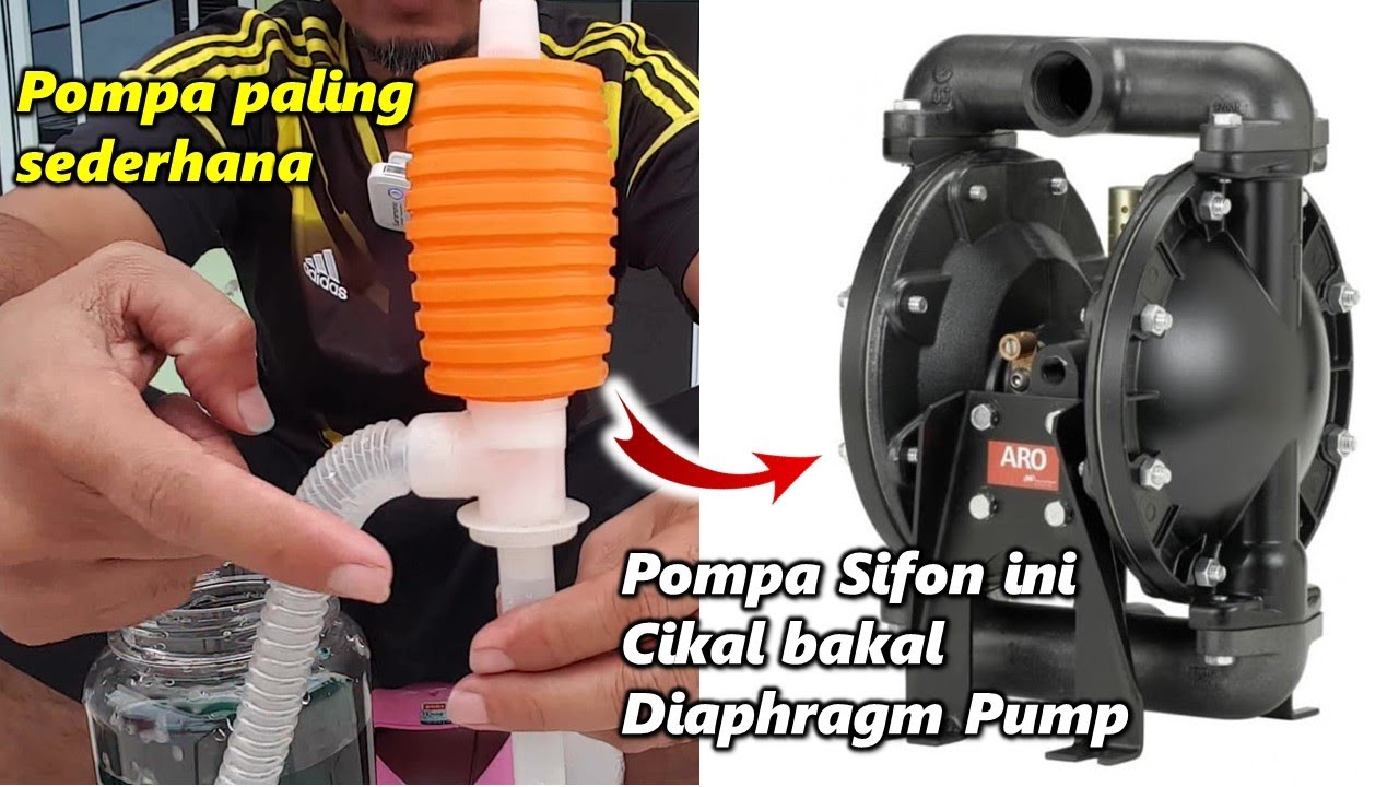 Pompa siphon, menginspirasi cara kerja pompa diafragma