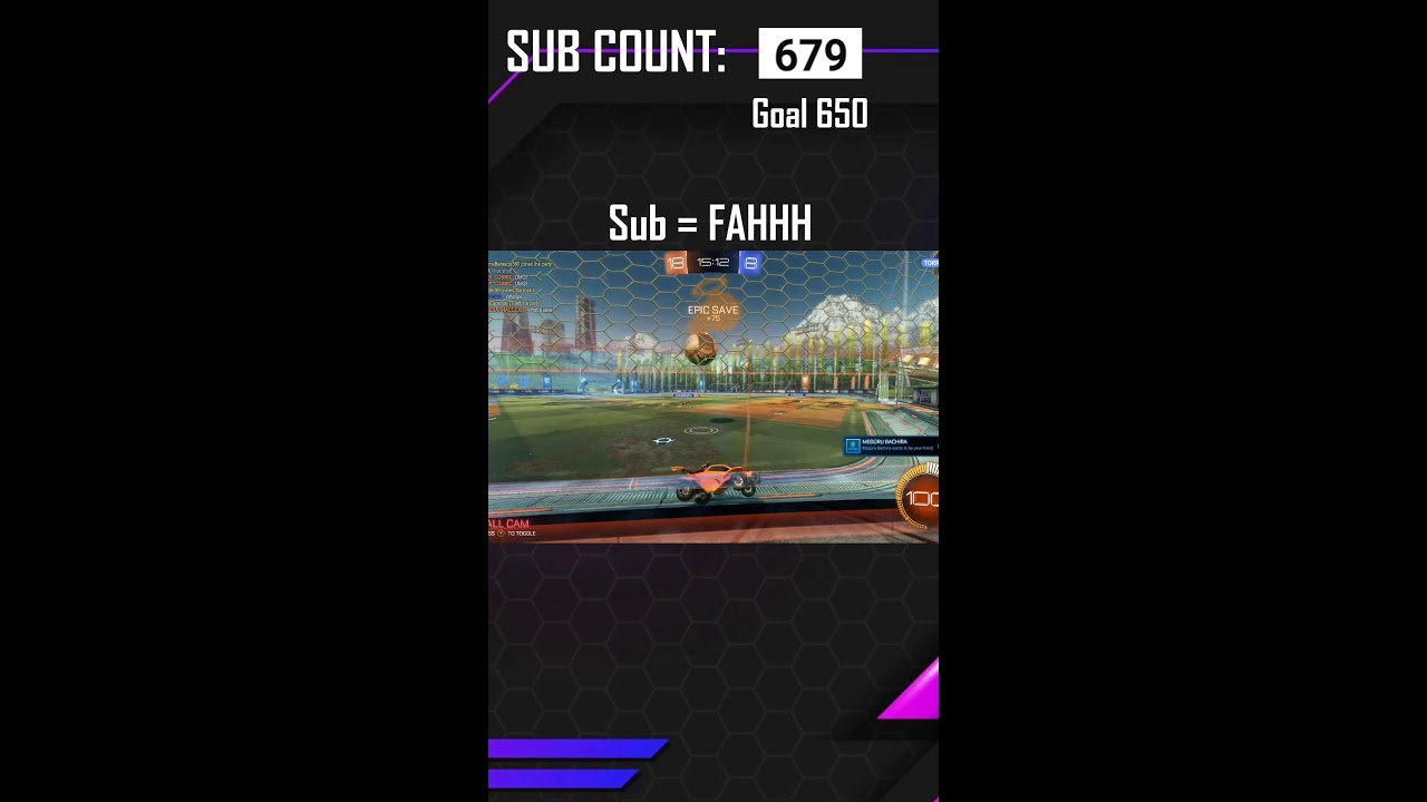 Rocket league LIVE - playing with viewers - Goal 580 subs