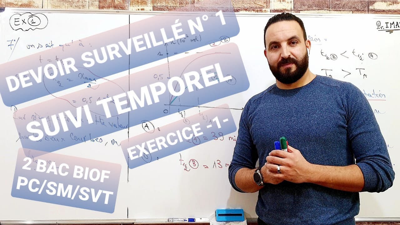 DEVOIR SURVEILLE -1-/EXERCICE -1- ( PREMIER SEMESTRE)/SUIVI TEMPOREL/2 BAC/PC/SM/SVT (MOLDELE-1-)