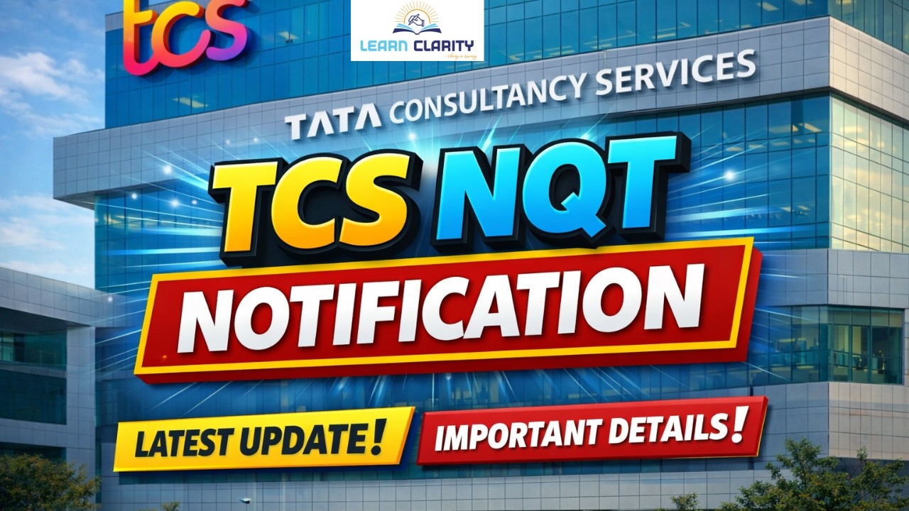 TCS NQT 2026 NOTIFICATION🔥 #CampusPlacement#FreshersJobs#ITJobsIndia#TechCareers#JobAlert