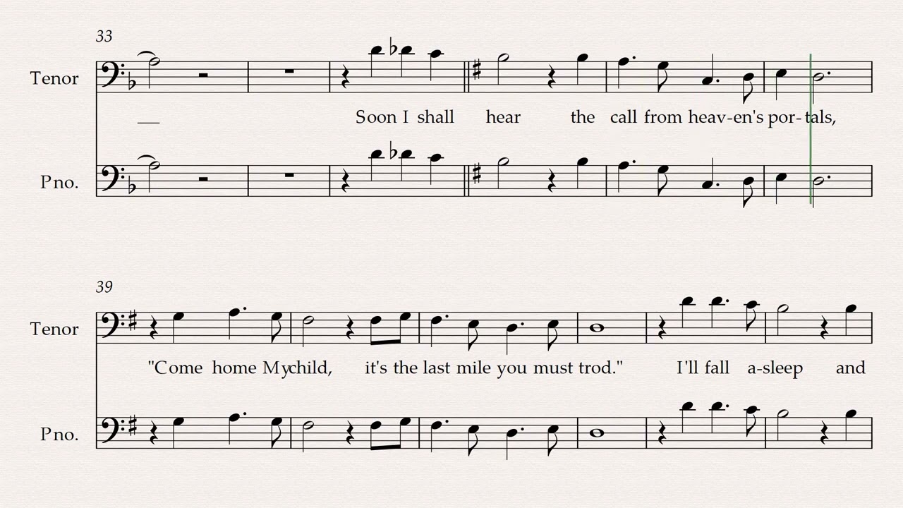 Sheltered In The Arms Of God SATB I Tenor Part I Lyrics & Notes