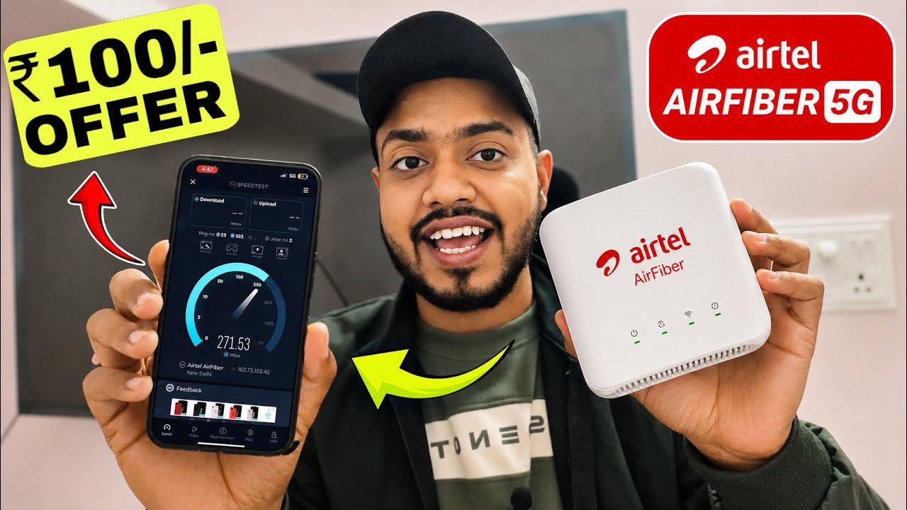 Airtel airfiber & Fiber ₹100 offer | Airtel ₹1000 off for 10 months new offer apply process 2026 