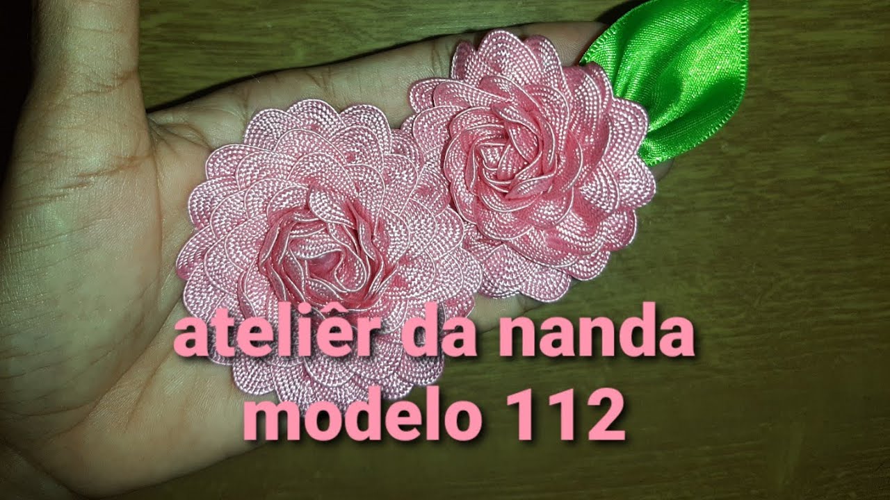 Rosas de sianhinha modelo 112 @AprendendocomaNandaartesanato