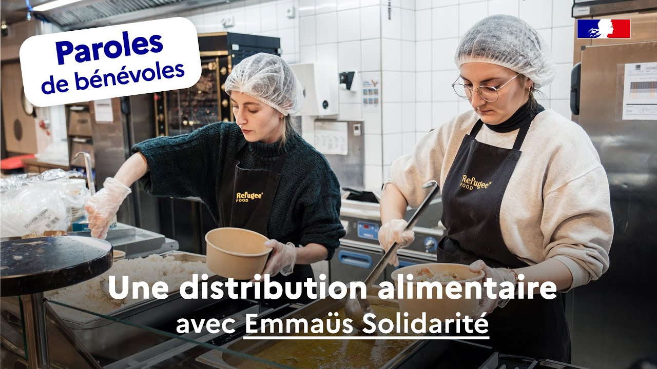 🎬 Une distribution alimentaire avec Emmaüs Solidarité