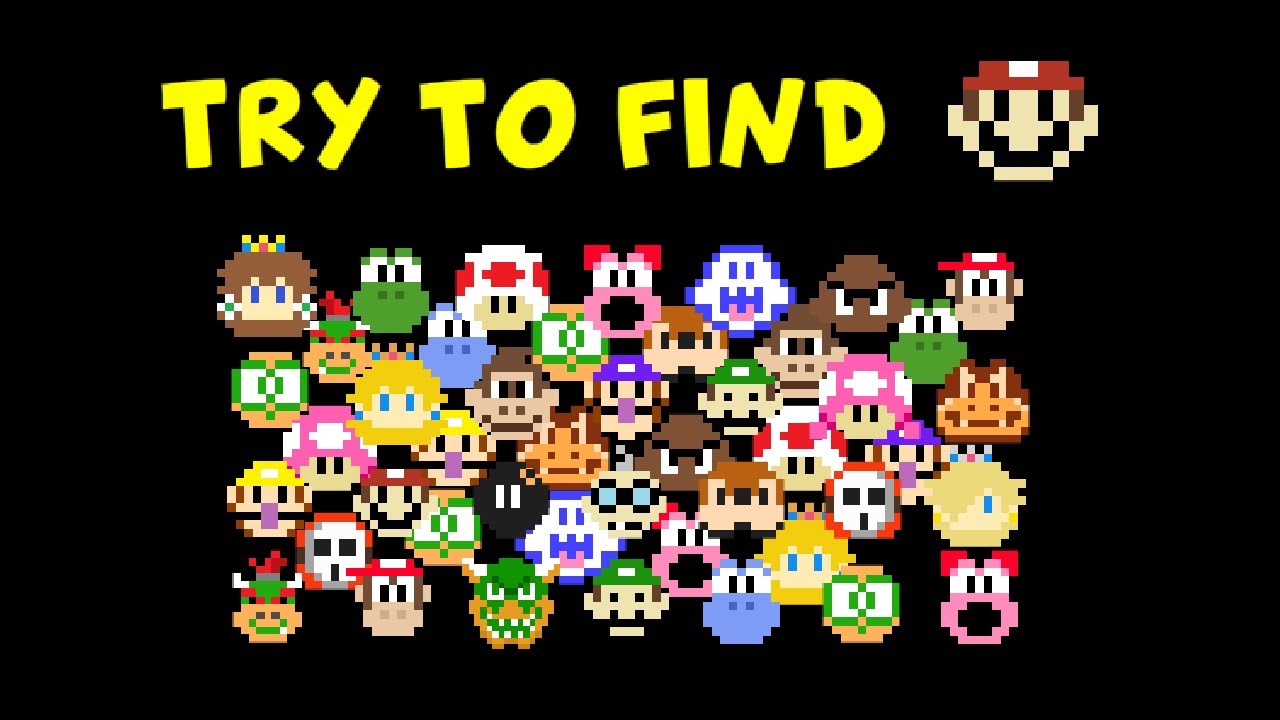 Find the Mario Character! (Minigame)
