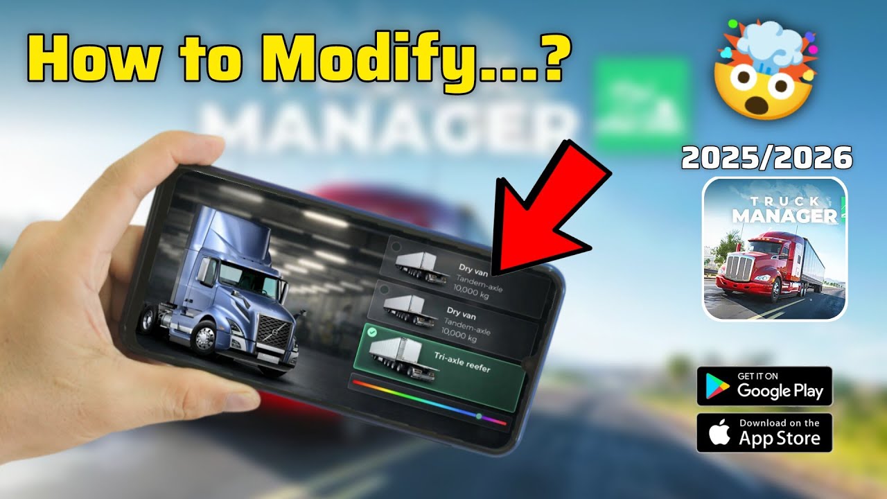 How to modify trucks in Truck manager 2026 | Beginner Guide Tips
