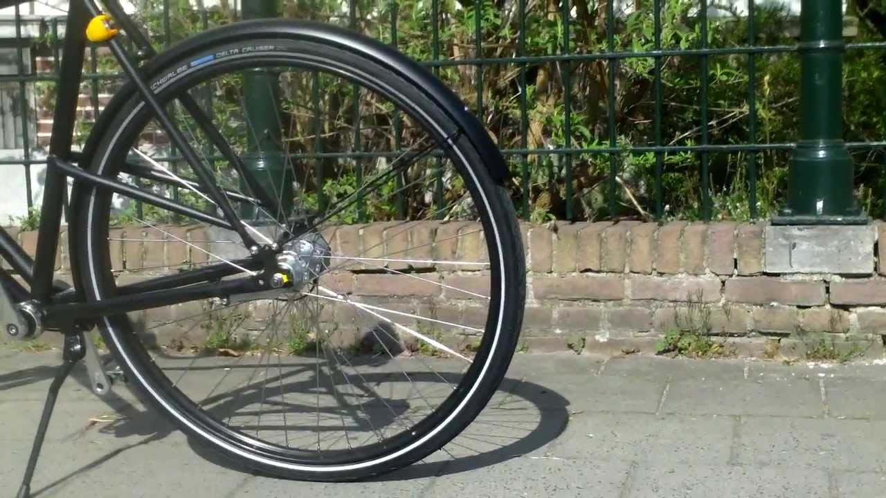 test ride , Dutch bicycle by BRIK , no chain , shaft driven !!  ( cardan fiets )
