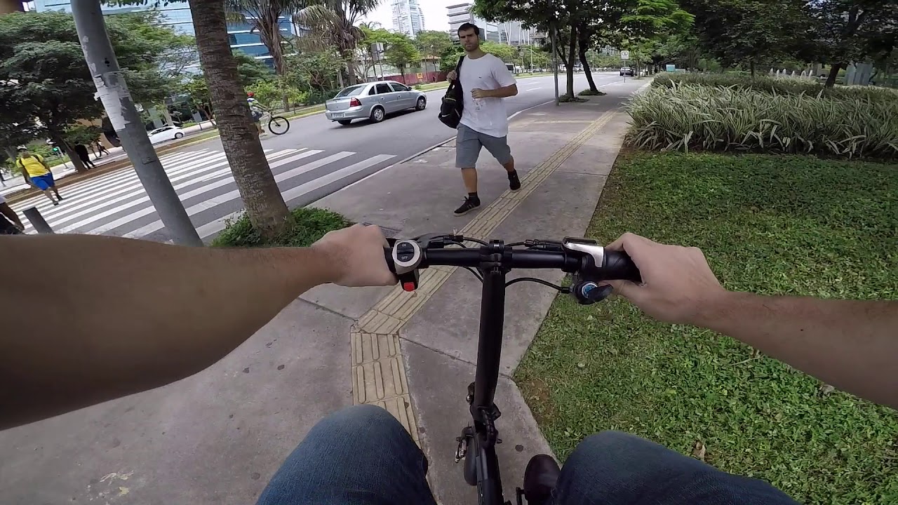 ANDEI NA BIKE ELÉTRICA EMOVE MOBI P2 | TEST DRIVE ONBOARD POV GOPRO