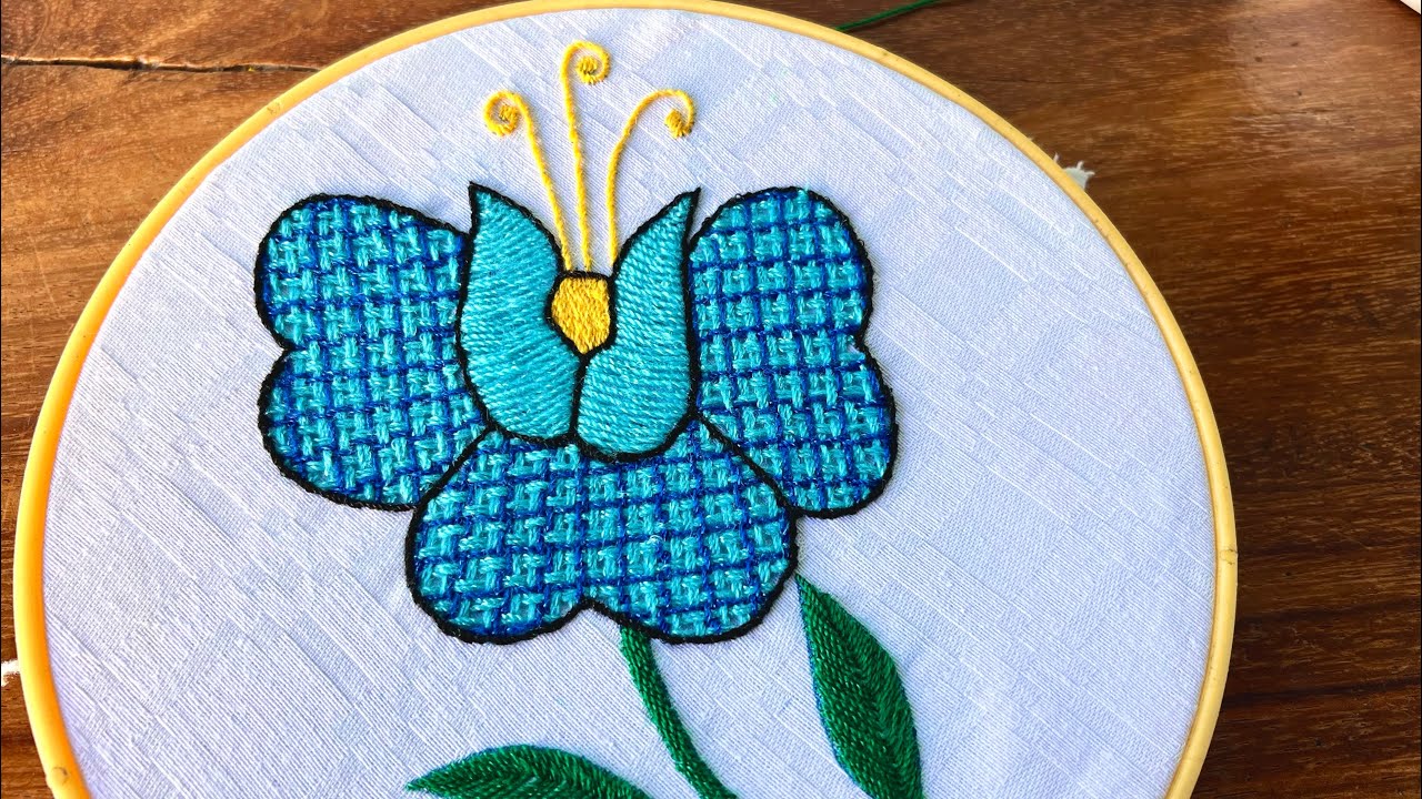 CÓMO BORDAR UNA ROSA / Puntada fácil para una rosa
