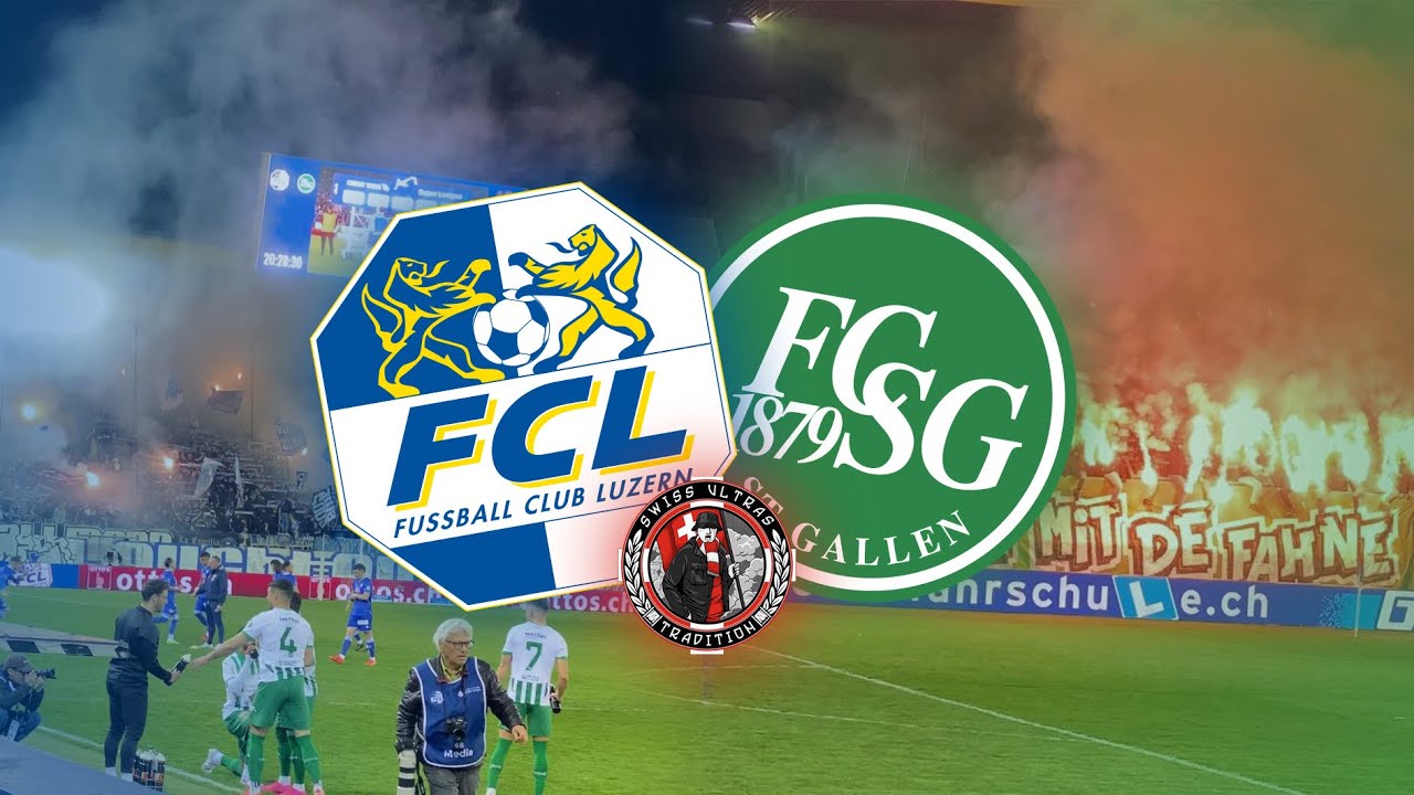 FC Luzern 1:1 FC St. Gallen | 03.04.2025 | Pyro, Fanchants, Atmosphere | Swiss.Ultras.Tradition