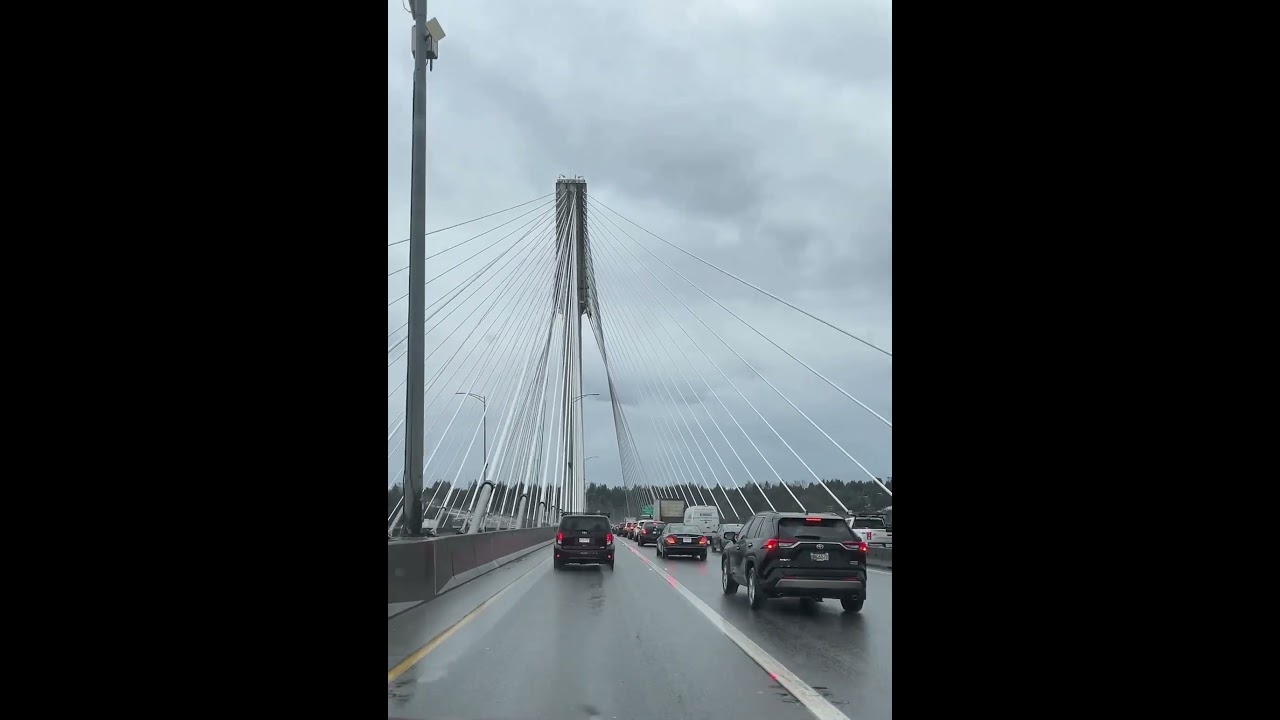 Port Mann Bridge, Surrey, BC. December 20,2024