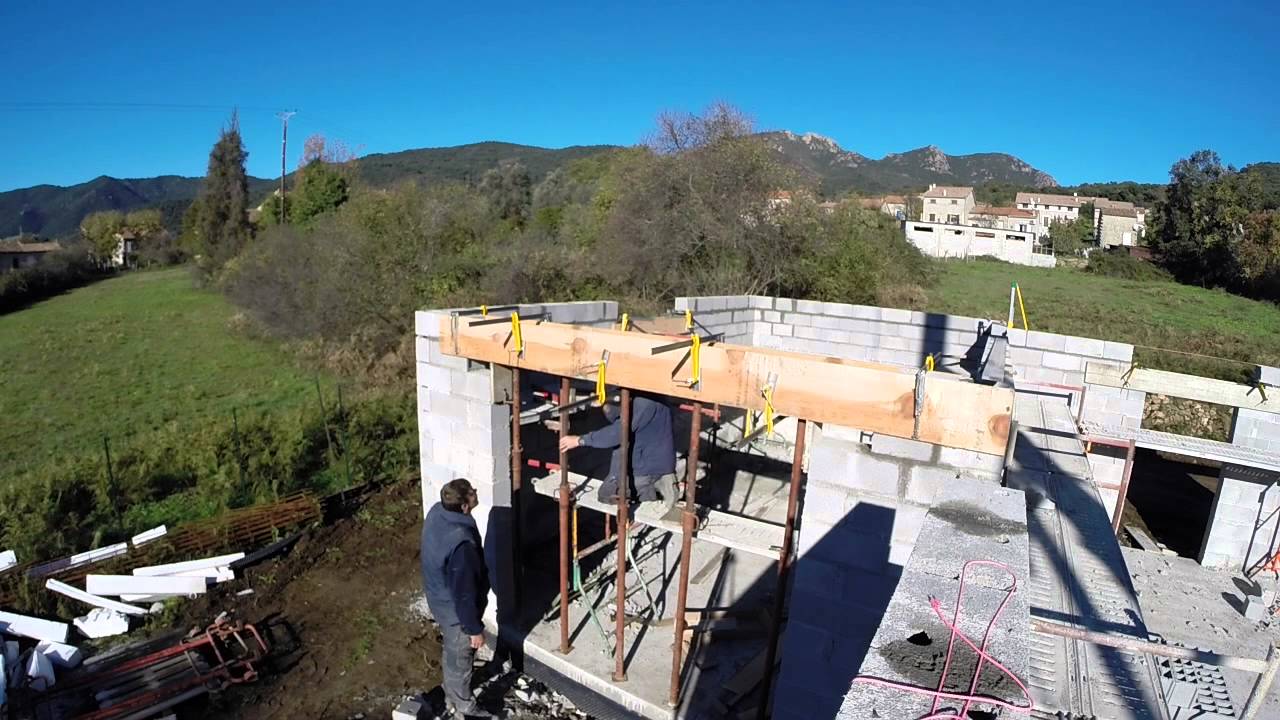 COFFRAGE ET COULAGE D'UN LINTEAU