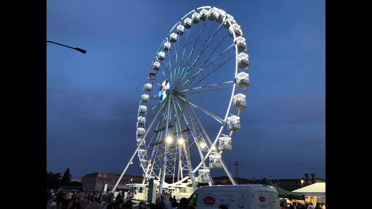 Inaugurazione a Melara bellissima ruota panoramica alta 50 metri