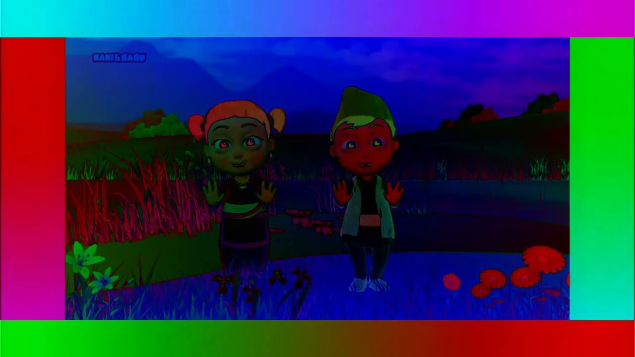 Nani&Babu dancing in the rain.../sponsored by gamavision Csupo effect edit 