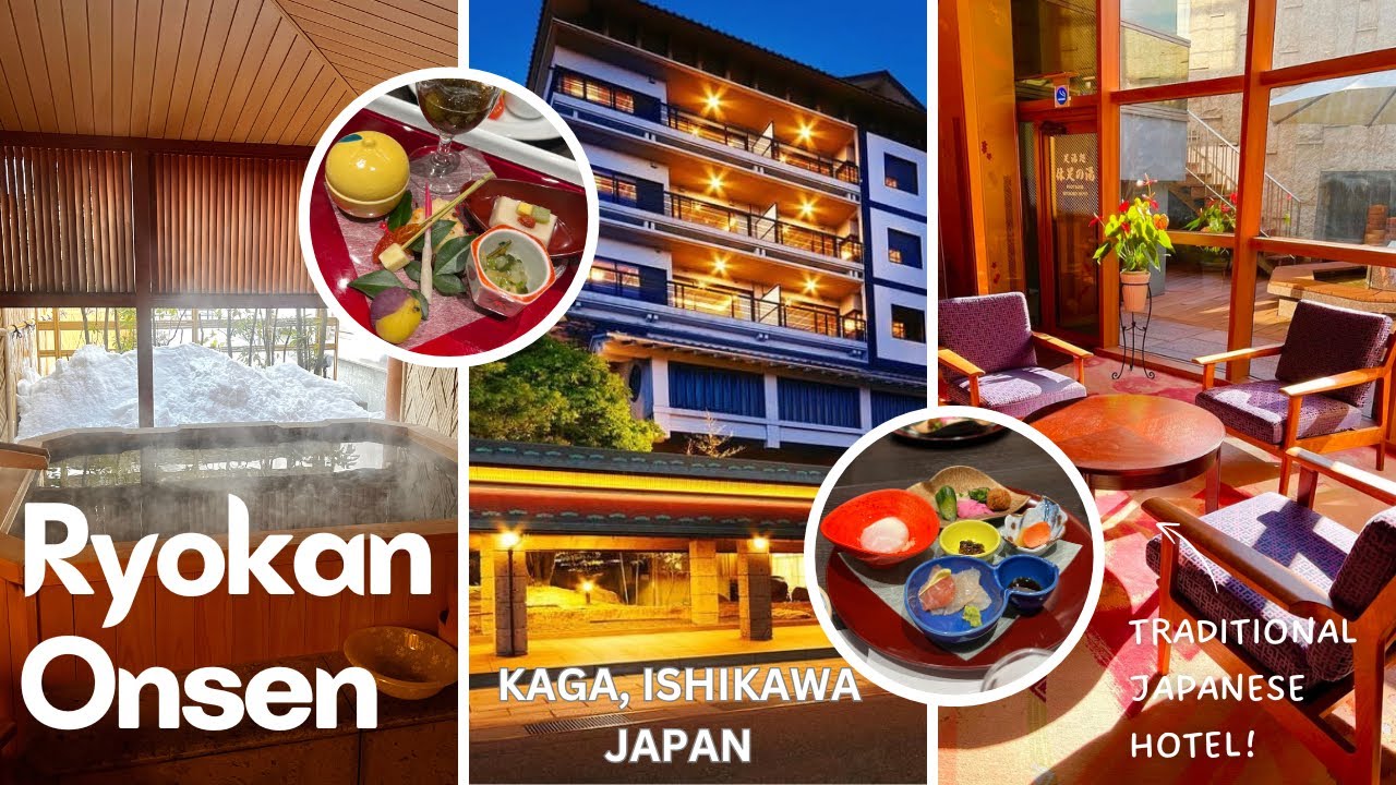 1 night stay in Kaga, Ishikawa | Experiencing Traditional Ryokan Onsen | Eating Japanese foods🍱🎎🥢