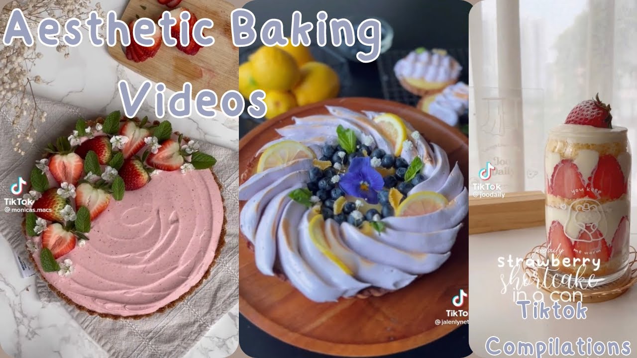 Aesthetic baking videos|| Spring Edition|| Tiktok  Compilations