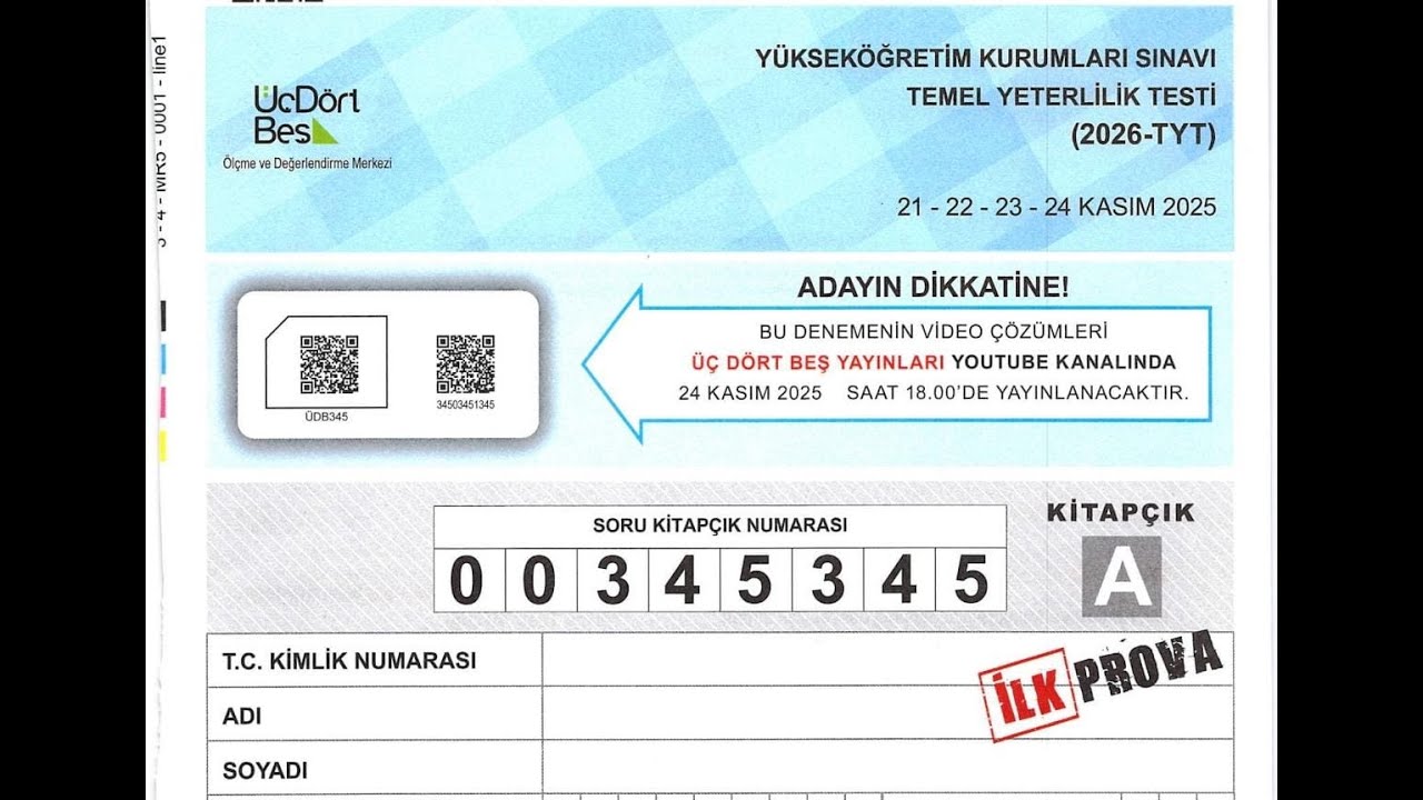 345 TYT 1 MATEMATİK &Ccedil;&Ouml;Z&Uuml;MLERİ + PDF + CEVAP ANAHTARI 