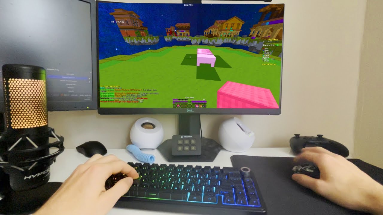 [New keyboard] Calming 360Hz stretched POV Bedwars + Keyboard & Mouse ASMR | 4K 60FPS