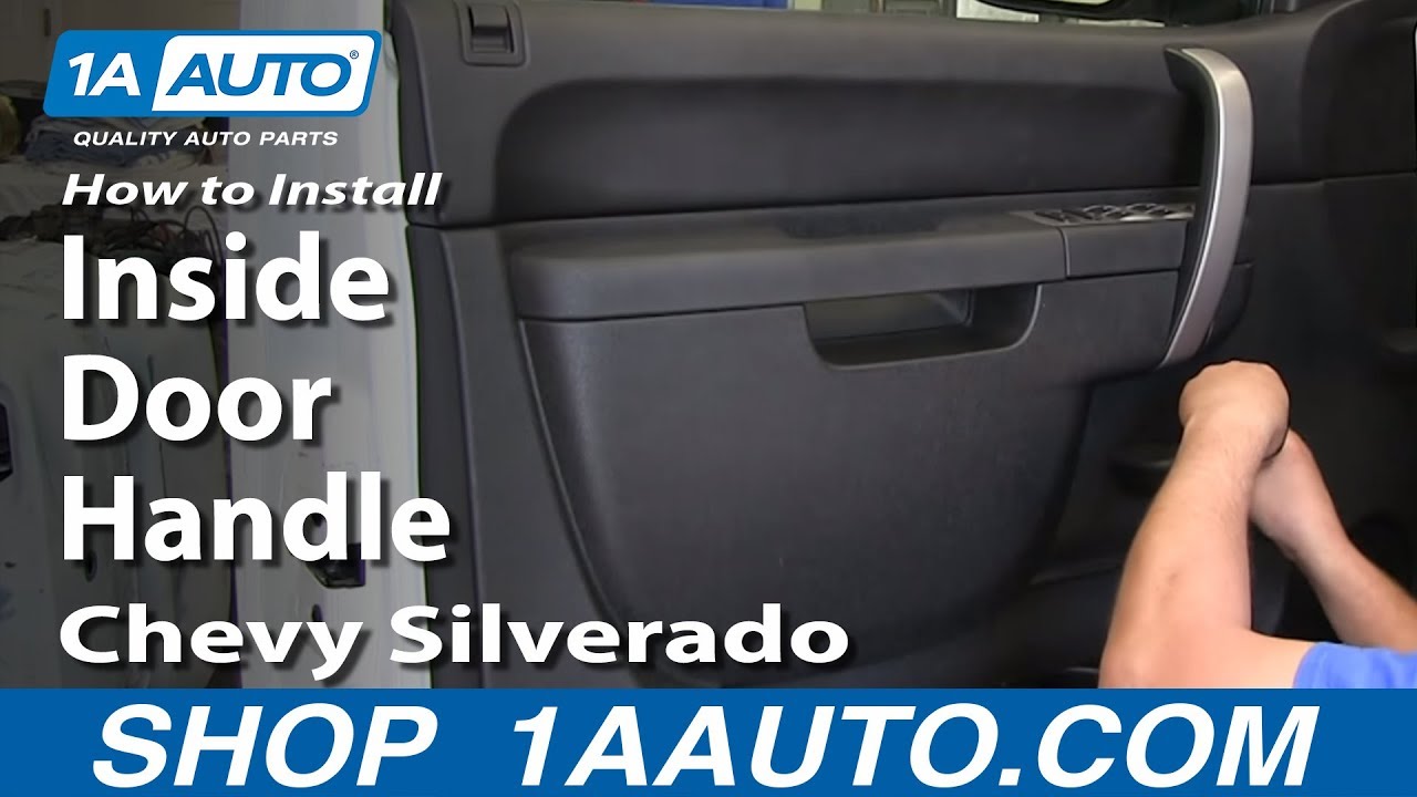 Как заменить внутреннюю ручку двери на Chevrolet Silverado 07-13