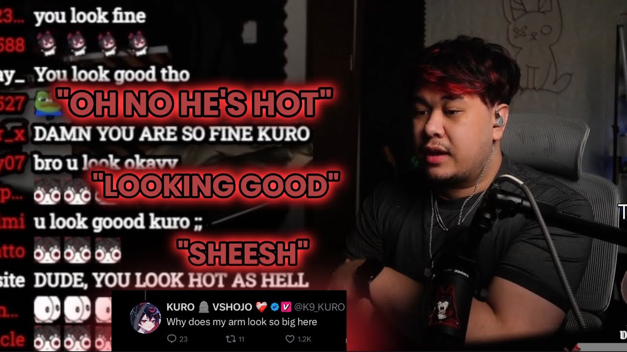 KURO Takes Off His Hoodie and Chat Starts SIMPING