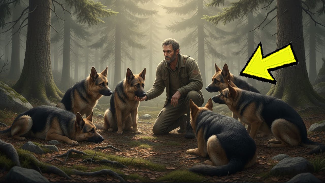 German Shepherd Pack Approaches a Man for Help — What Happens Next Is Unreal