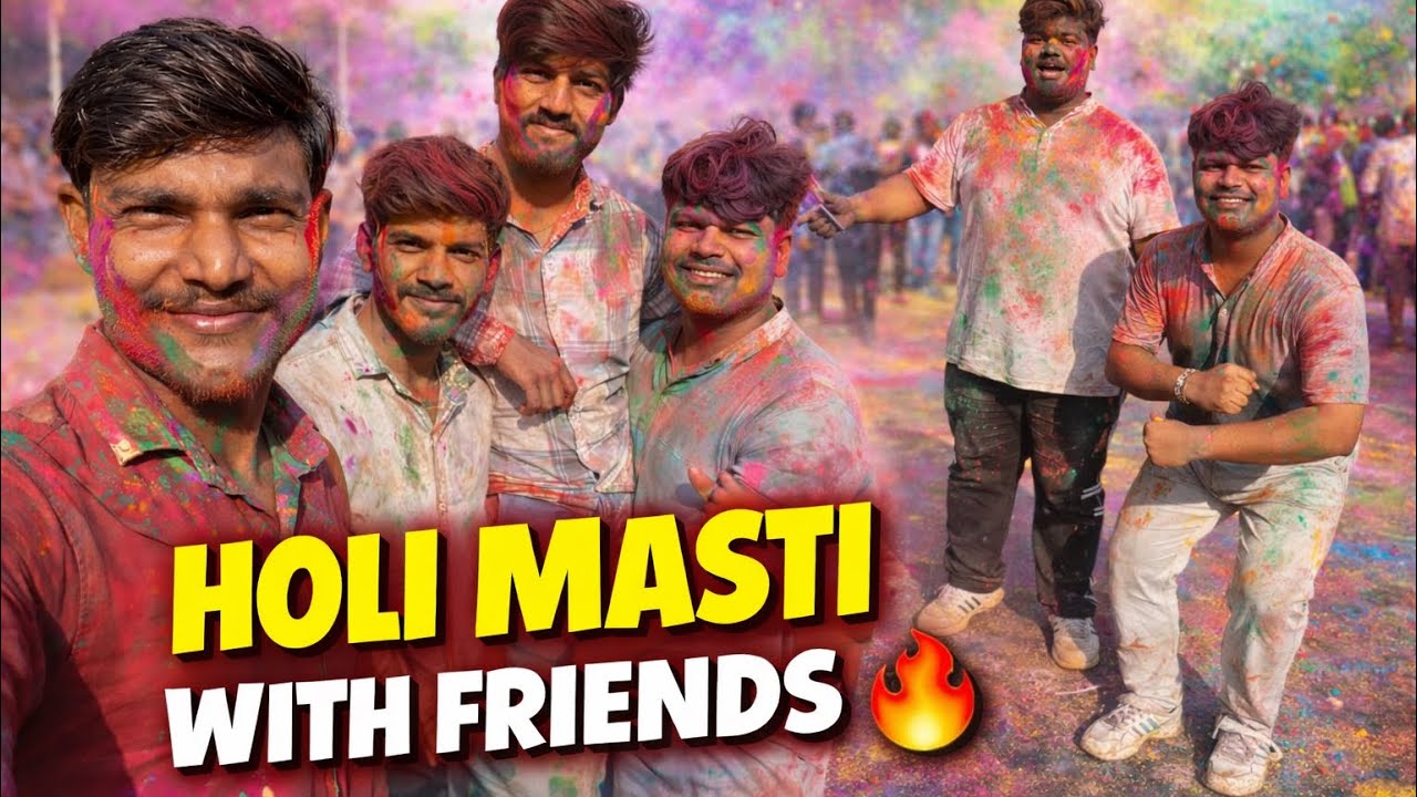 Holi Masti With Friends 😃😃