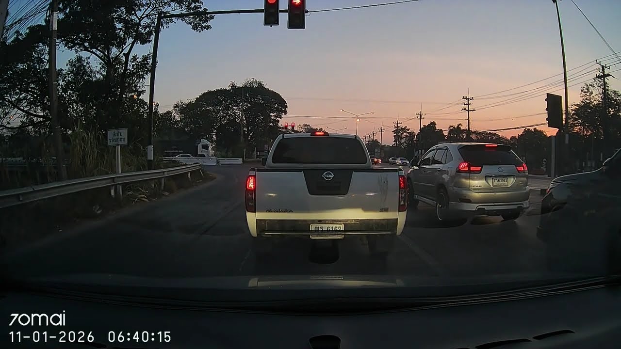 [ TH 4K ] [MUSIC] A Chilly Morning Drive: Bangkok to Prachinburi EP.089 [Time Lapse]