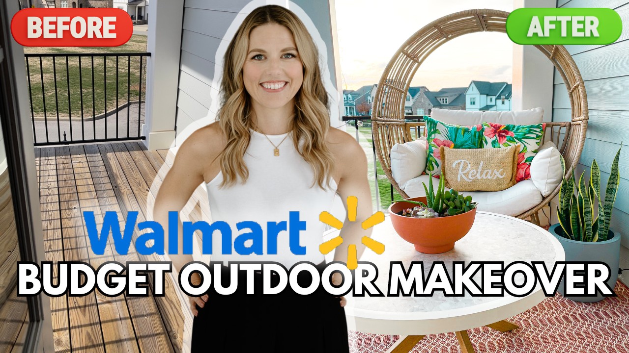 Affordable Outdoor Small Patio Makeover | NEW Spring 2024 Walmart x Better Homes & Gardens
