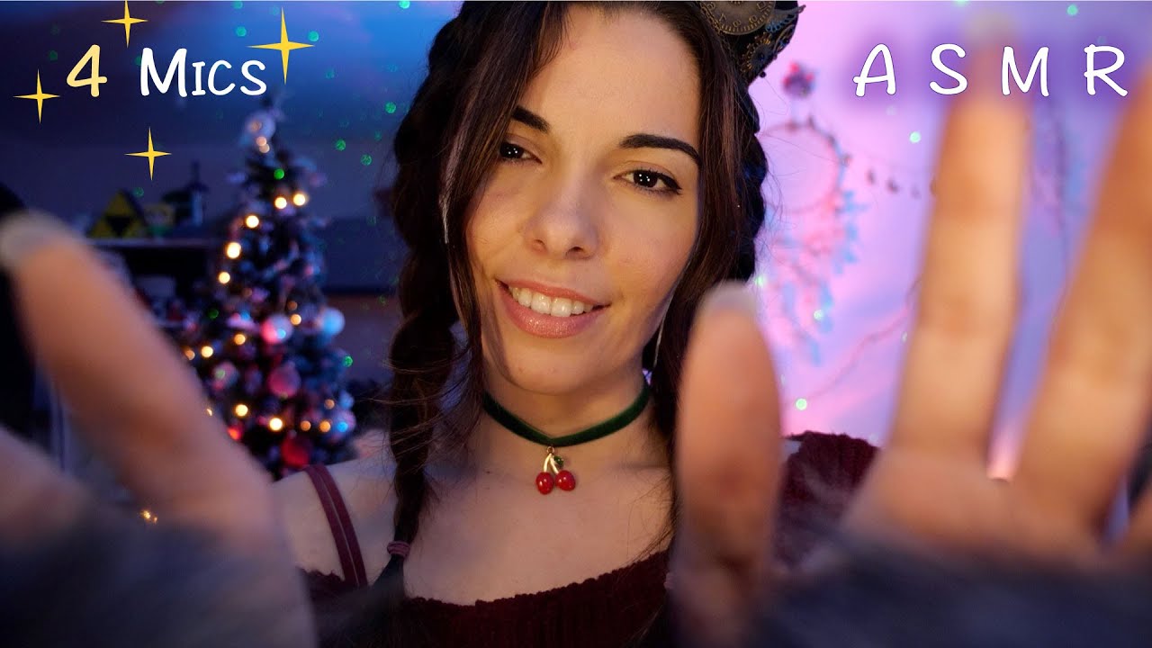 ASMR FR ~ Massage d'Oreilles et du Cuir Chevelu pour Dodo 💕 EAR ATTENTION & SCALP MASSAGE 💕 4 MICS