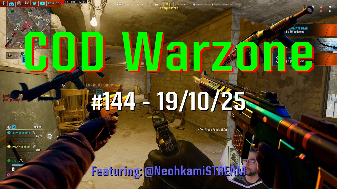 COD Warzone - 144 [4K] - 19/10/25 (ft. @NeohkamiSTREAM)