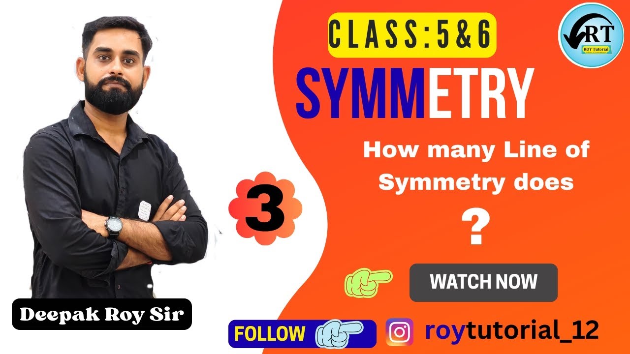 Questions related symmetry (How many) (class:5&6) | by Deepak Roy sir #symmetry