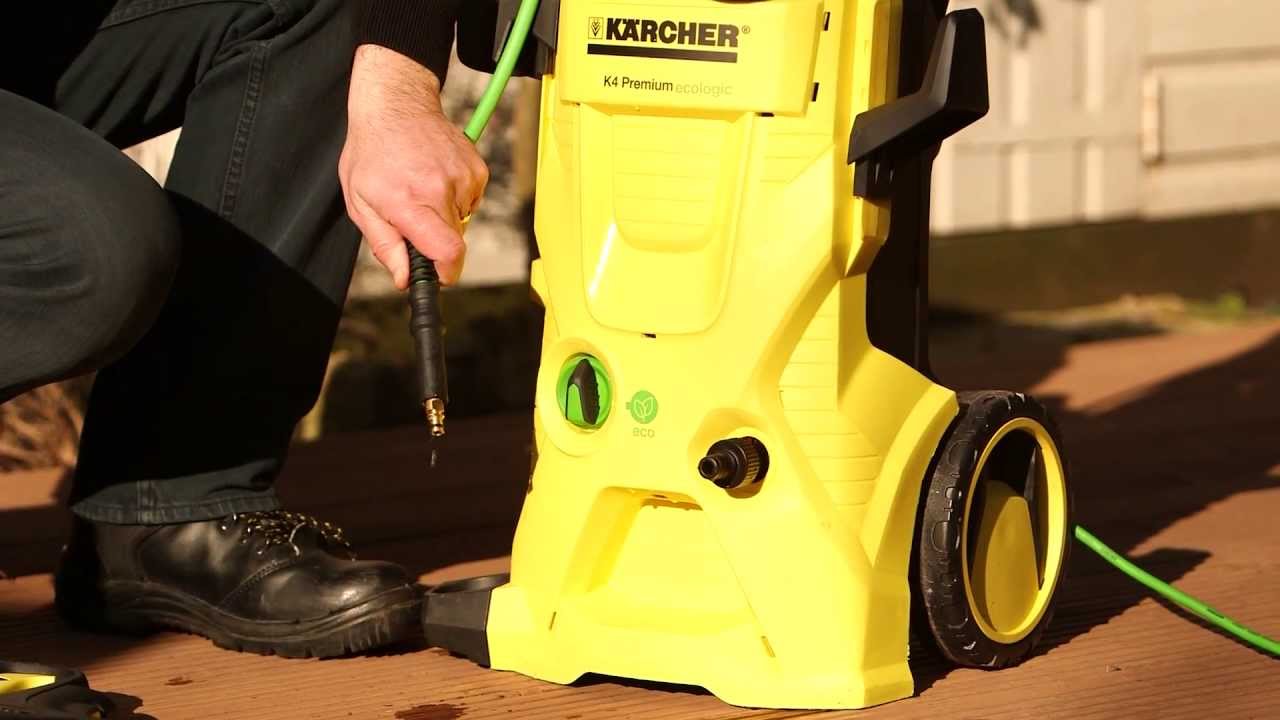 Как настроить мойку высокого давления K&auml;rcher