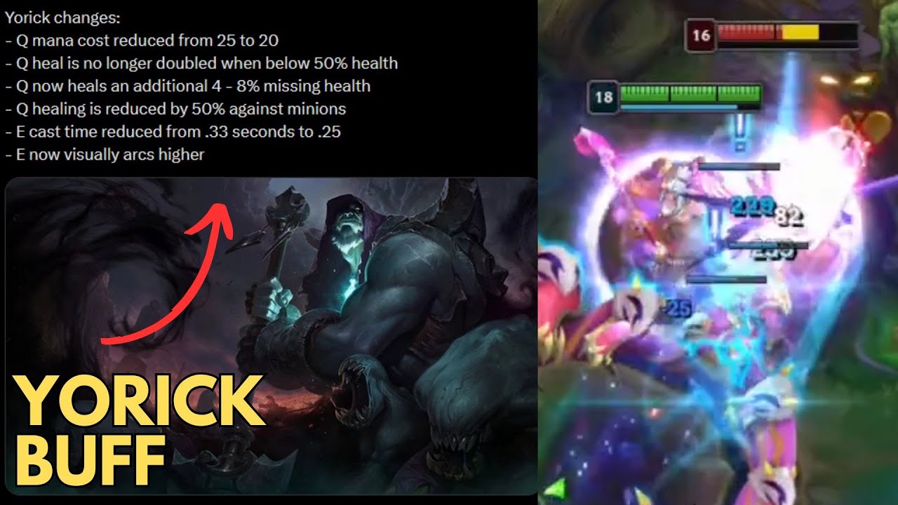 YORICK IS GETTING BUFFED