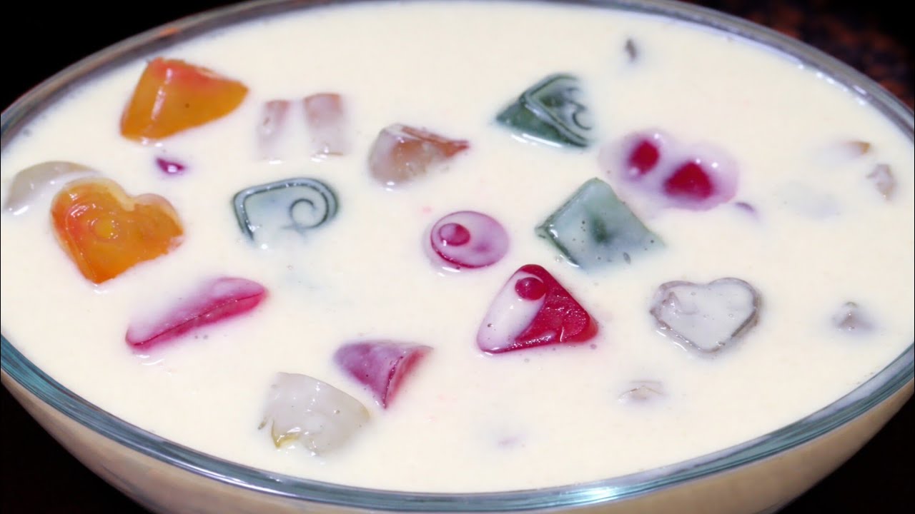Jelly Custard Ramzan Special Broken jelly Custard Recipe|Chinagrass Jelly Custard|Custard Recipe