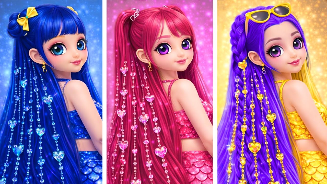 K-Pop Demon Hunters: Huntrix Emerald, Ruby e Diamond! Makeover Extremo 😱