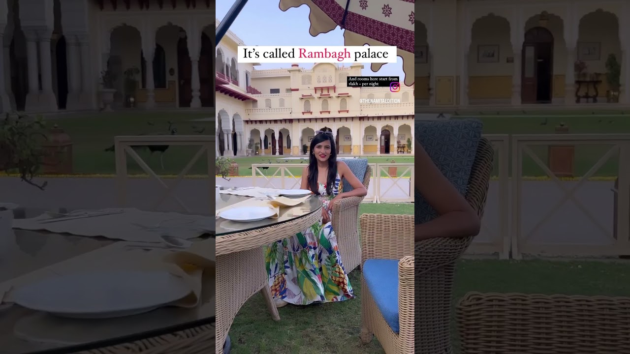 Rambagh palace !India&rsquo;s most luxurious hotel!#travel #luxury #luxurylifestyle #jaipur #rambaghpalace