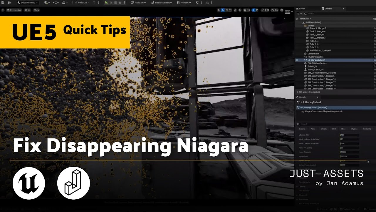 Unreal Engine Quick Tip | Fix Disappearing Niagara