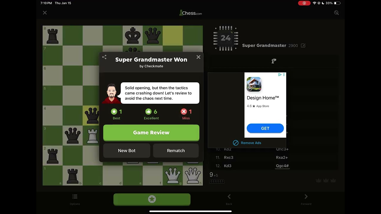I played chess against the hardest bot!!!
