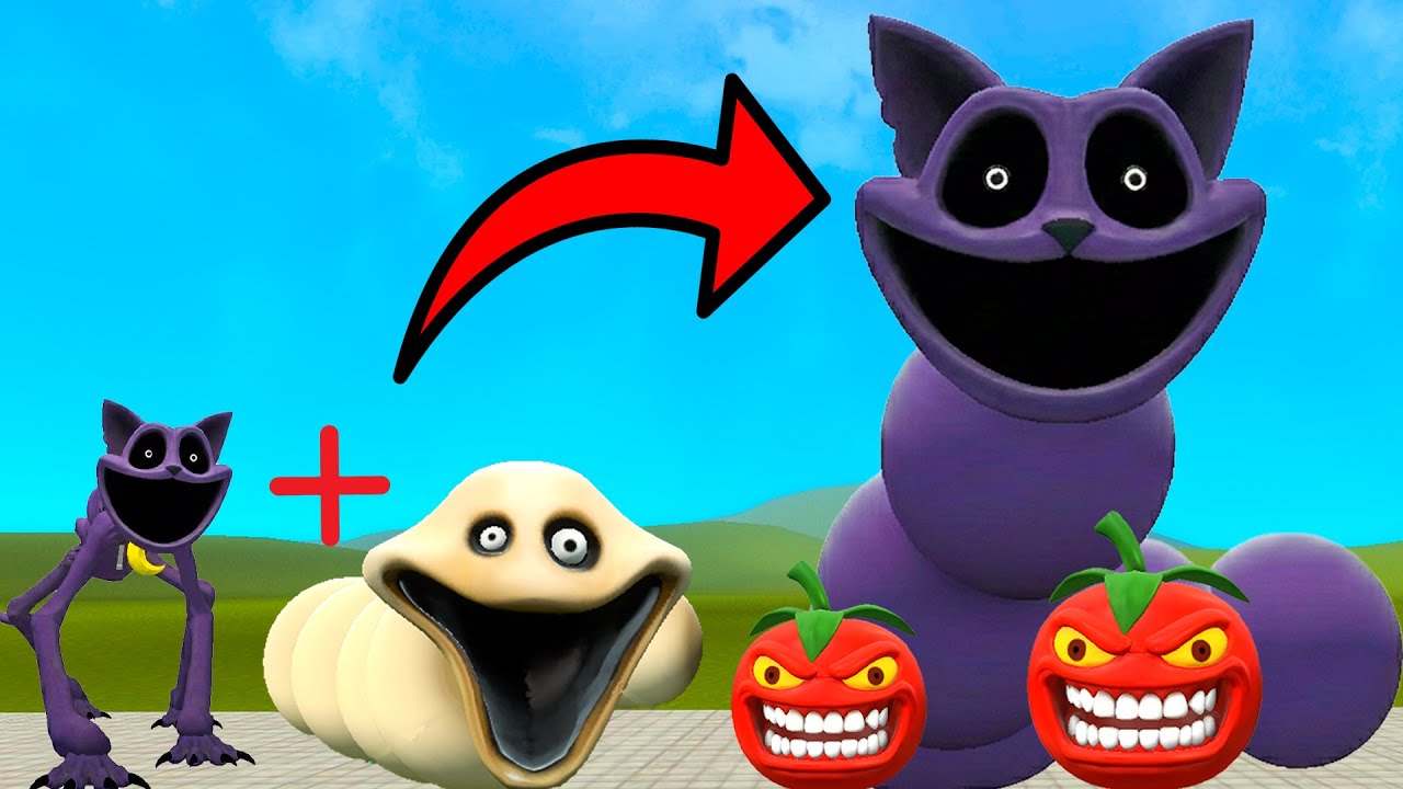 EVOLUTION OF NEW ROBLOX HUNGRY CATNAP WORM In Garry's Mod!