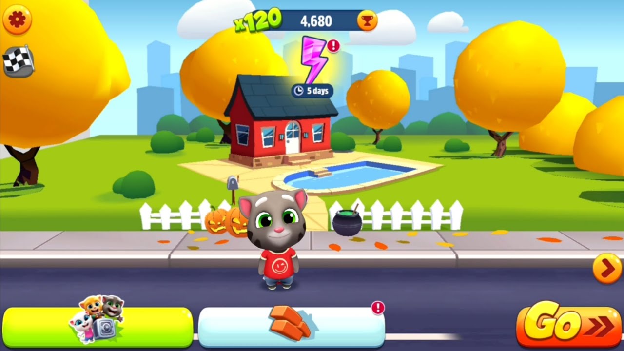 Talking Tom Gold Run Halloween Update - Randomly Unlock Valkyrie Angela - Android iOS