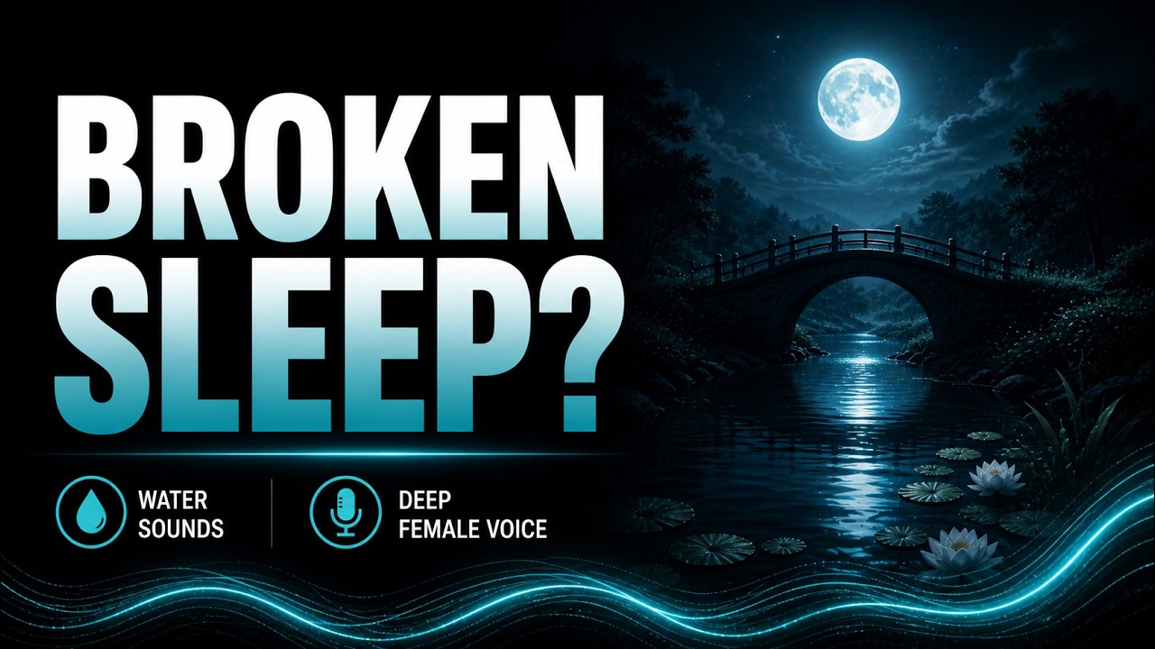 THE 3AM RESET Sleep Hypnosis: Stop Racing Thoughts_Fall Back Asleep_35 Min Water Sounds