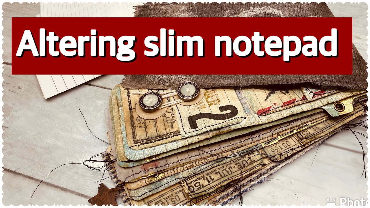 CRAFT with Me Altering little notepad
