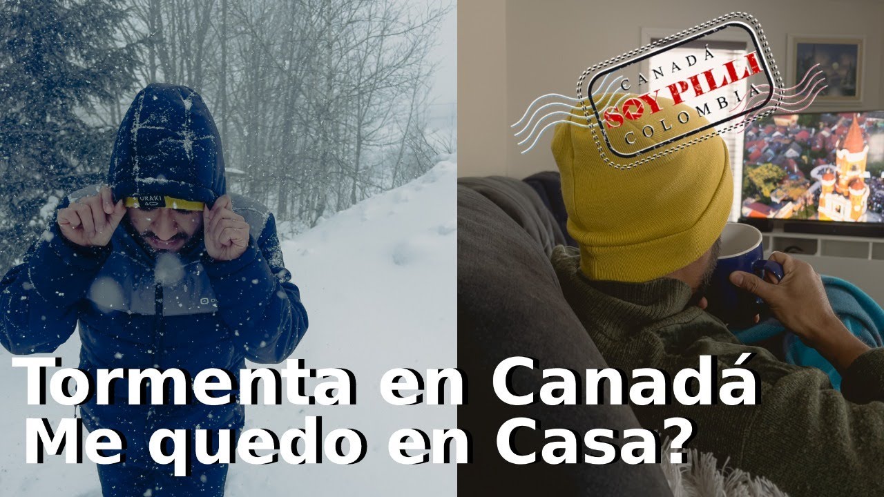 Voy a TRABAJAR o cómo funciona la vida con tormenta en un PUEBLO de Quebec/Canadá ?
