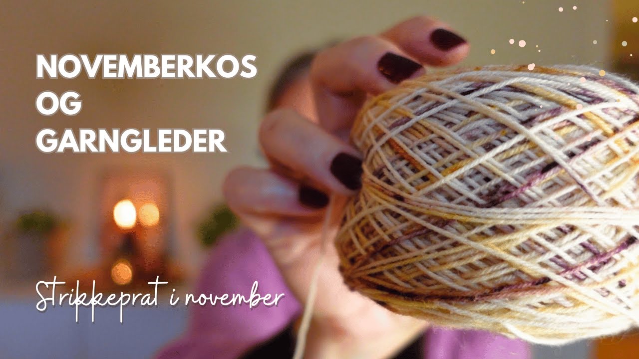 Strikkeprat i november💕
