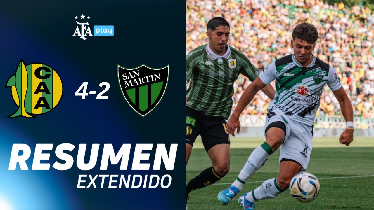 Aldosivi 4 vs 2 San Mart&iacute;n San Juan | #TorneoClausura2025 | RESUMEN | FECHA 16